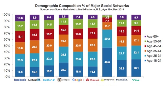 demografikce zlozenie uživateľov sociálnych sieti